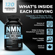 Nutratology® NMN Supplement - 1200 mg Per Serving - NAD+ Booster - Made In Canada - Premium 99% Purity - Protects Cellular Health & Supports Healthy Aging - 120 Capsules 🍁 All In One Marketplace Canada