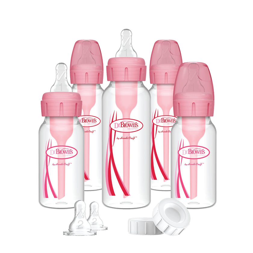 Dr. Brown's Options+ Narrow Baby Bottle Gift Set, Pink 🍁 All In One Marketplace Canada