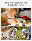 eufy Baby Monitor E21 with 4K Camera, Hybrid Wi-Fi and No Wi-Fi Connection, App and Monitor Control, Ultra-Clear Night View, Pan-Tilt, 8× Zoom, Portable Camera with Built-In Battery, ANR, Smart Alerts 🍁 All In One Marketplace Canada