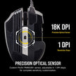 Corsair Scimitar RGB Elite Gaming Mouse for MOBA, MMO - 18,000 DPI - 17 Progammable Buttons - iCUE Compatible - Black 🍁 All In One Marketplace Canada