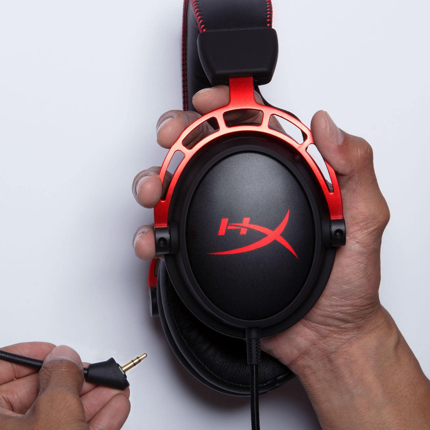 HyperX Cloud Alpha - Gaming Headset, Dual Chamber Drivers, Legendary Comfort, Aluminum Frame, Detachable Microphone, Works on PC, PS4, PS5, Xbox One/ Series X|S, Nintendo Switch and Mobile – Red 🍁 All In One Marketplace Canada