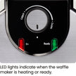 Chefman Rotating Belgian Waffle Maker, 180° Flip Iron w/ Non-Stick Plates, Adjustable Timer, Locking Lid, & Drip Plate, Space Saving Storage, Mess-Free Breakfast, Stainless Steel/Black 🍁 All In One Marketplace Canada