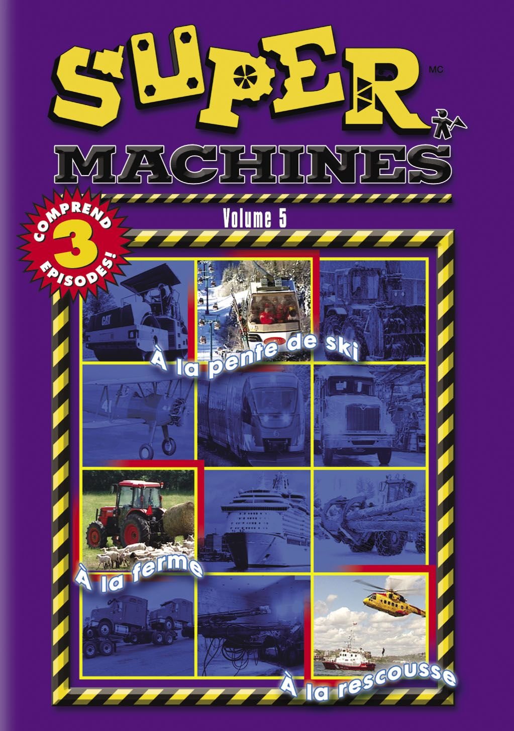 Mighty Machines: Vol. 5 (On the Farm / At the Ski Hill / To the Rescue) (Bilingual)