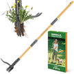 ORMALLA Weed Puller, 43.7in Long Handle Weed Remover, Dandelion Removal Tool, Natural Bamboo Handle and 4 Claws, Stand Up Garden Weed Root Remover, Pet Friendly (43.7in) 🍁 All In One Marketplace Canada