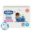 Royale Premium Diapers, Size Newborn (up to 10lb), 138 Count, Disposable Baby Diapers (Packaging may vary) 🍁 All In One Marketplace Canada