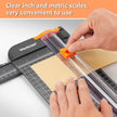 WORKLION Paper Cutter - A4 Paper Craft Cutter with Security Blade for Cut Gift Card, Coupon, Label, Cardstock, Photo, 12 inch Black Office Paper Trimmer 🍁 All In One Marketplace Canada