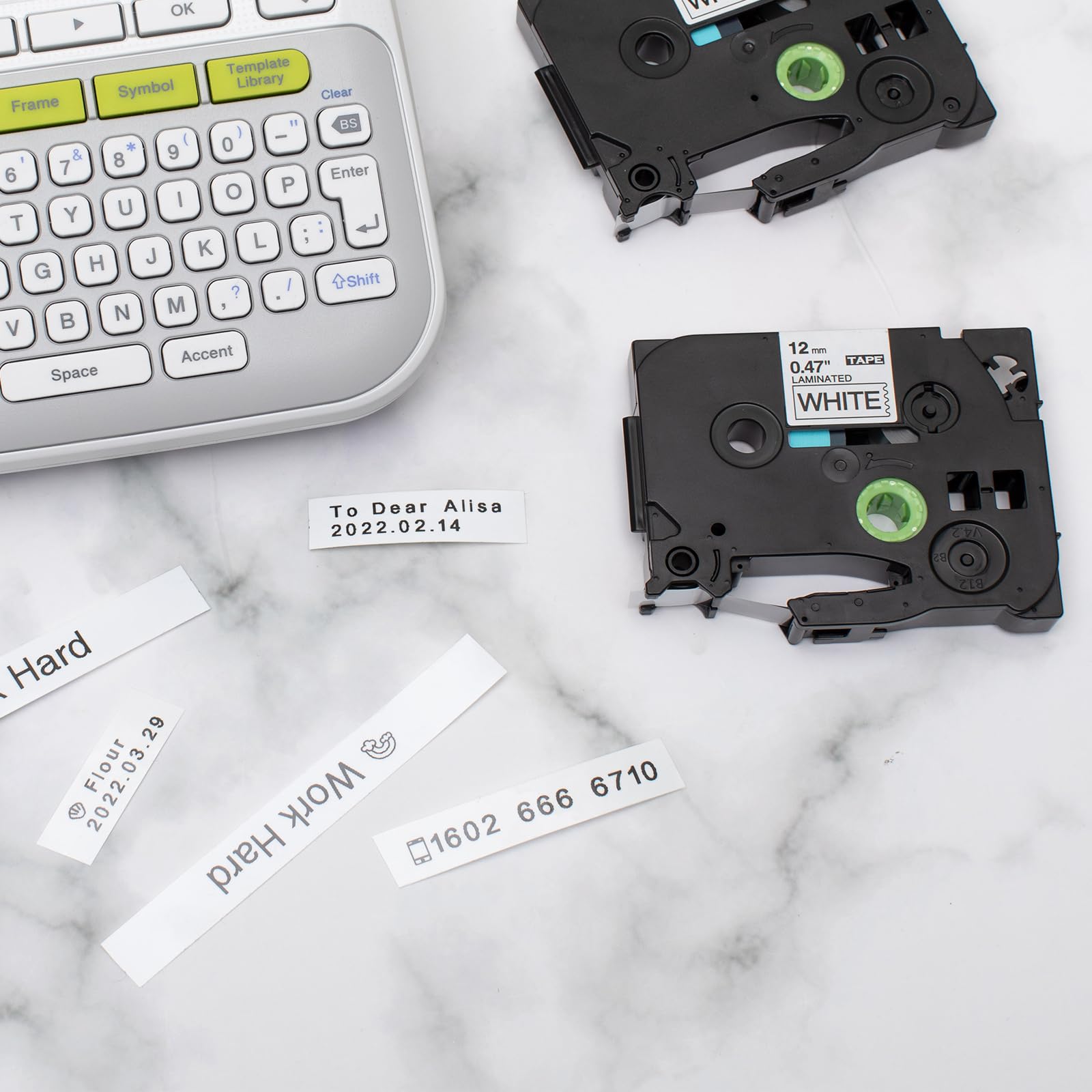 5 Pack Replacement for TZe-231 P Touch Label Tape Compatible with Brother P-Touch (TZ231 TZe231) Standard Laminated 12mm, Black on White, for Label Maker Tape PTH110 PT-D210 D220 D200 H100 🍁 All In One Marketplace Canada