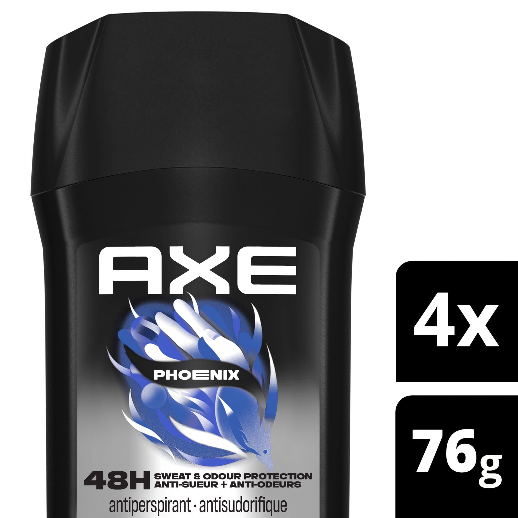 AXE Phoenix Antiperspirant Stick for 48-Hour Sweat and Odour Protection, Crushed Mint & Rosemary, 76g (Pack of 4) 🍁 All In One Marketplace Canada