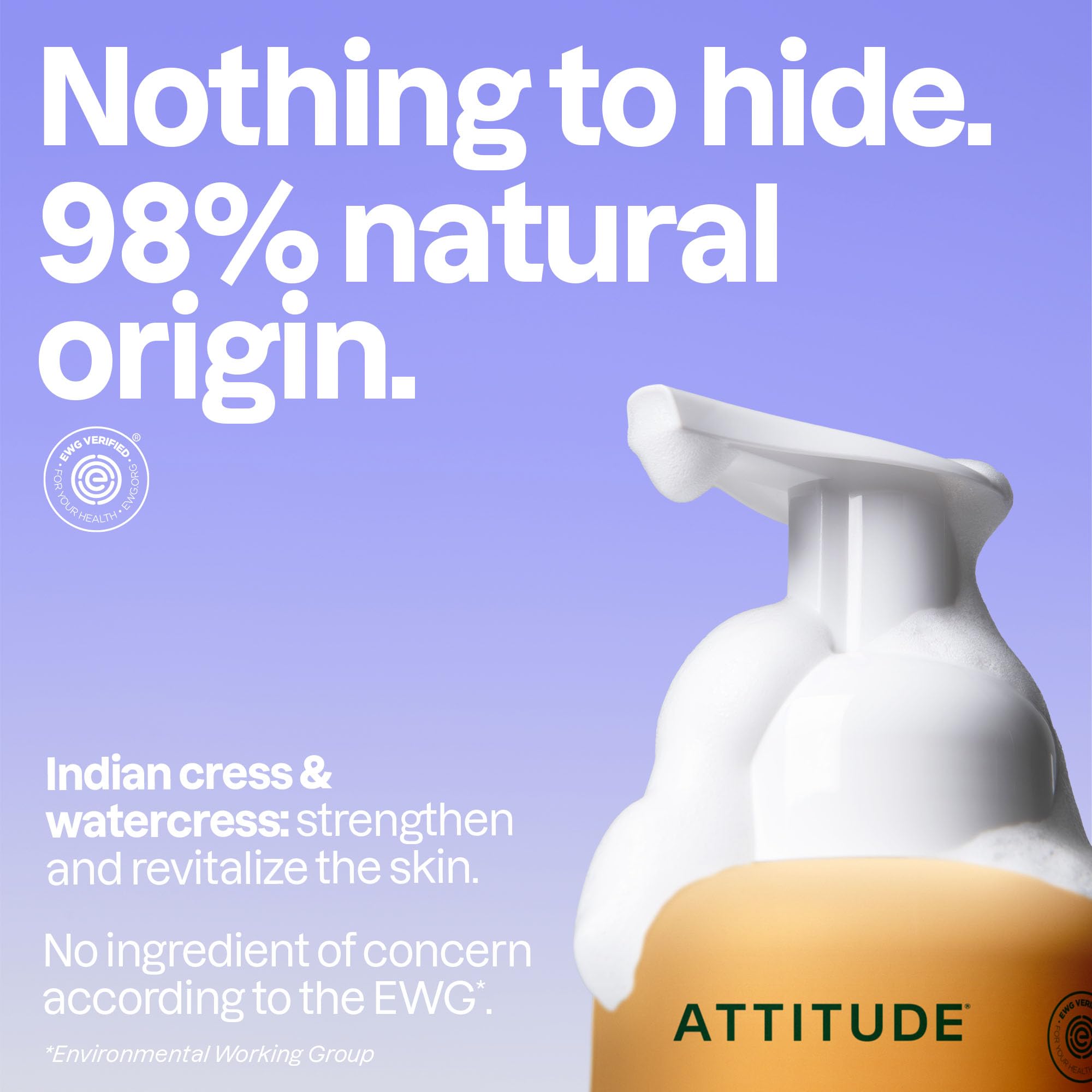 ATTITUDE Foaming Hand Soap, EWG Verified, Plant and Mineral-Based Ingredients, Vegan Personal Care Products, Orange Blossom & Eucalyptus, 295 mL (Pack of 3) 🍁 All In One Marketplace Canada