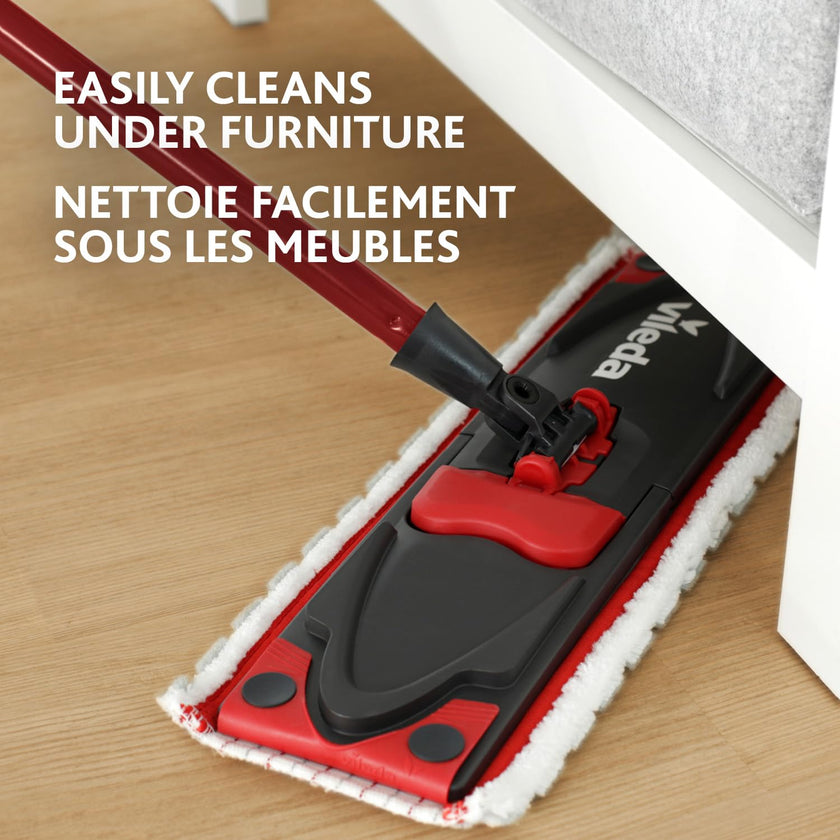 Vileda Ultramax Flat Mop and Bucket Set with 1 Extra Refill | Multi-Piece Handle | Perfect Mop for Walls and Ceilings | Machine-Washable Mop Head 🍁 All In One Marketplace Canada