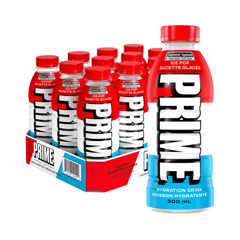 Prime Hydration Drink Ice Pop 12x500ml 🍁 All In One Marketplace Canada