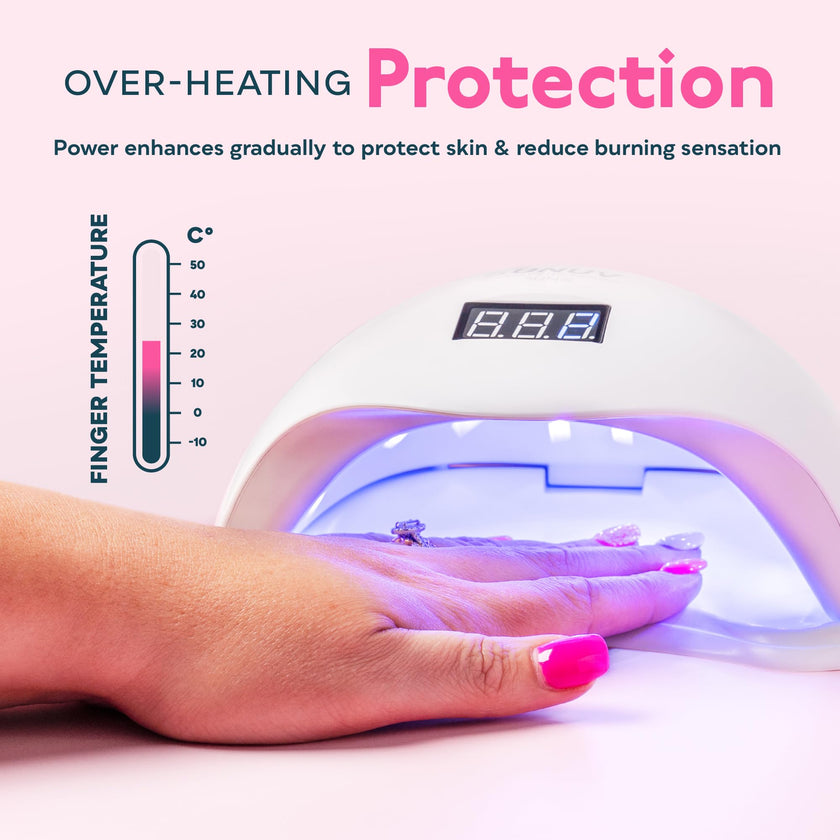 SUNUV UV Light for Nails, UV LED Nail Lamp with 4 Timer Settings, Compatible with All Gel Polish, Auto Sensor LCD Display Removable Base, SUN5 🍁 All In One Marketplace Canada