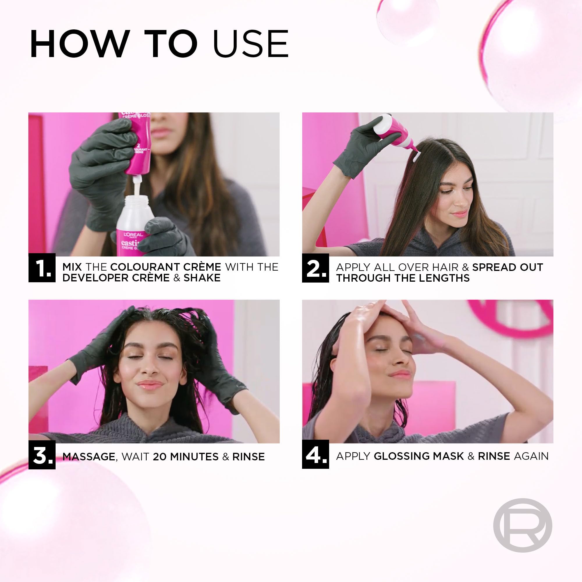 L'Oréal Paris Casting Crème Gloss Hair Dye, 300 Darkest Brown, Semi permanent Hair Color with Hair Gloss, 1 Kit (Pack of 2) 🍁 All In One Marketplace Canada