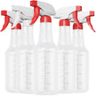 Veco Spray Bottle (5 Pack,16 Oz) with Measurements and Adjustable Nozzle(Mist & Stream Mode), HDPE Plastic Spray Bottles for Cleaning Solution,No Leak and Clog 🍁 All In One Marketplace Canada