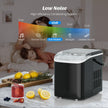 Sweetcrispy Countertop Ice Maker with Handle, 26lbs/24H Portable Ice Machine, 9 Bullet Ice Cubes Ready in 6 Mins, Self-Cleaning, Quiet Compact Ice Maker for Home, Kitchen, RV, Camping, Black 🍁 All In One Marketplace Canada