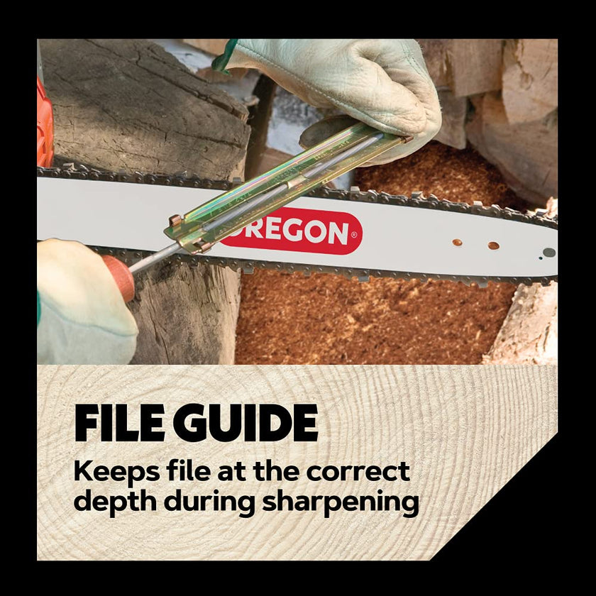 Oregon Universal Chainsaw Field Sharpening Kit - Includes 5/32-inch, 3/16-inch, and 7/32-inch Round Files, Flat File, Handle, Filing Guide, and Pouch 🍁 All In One Marketplace Canada