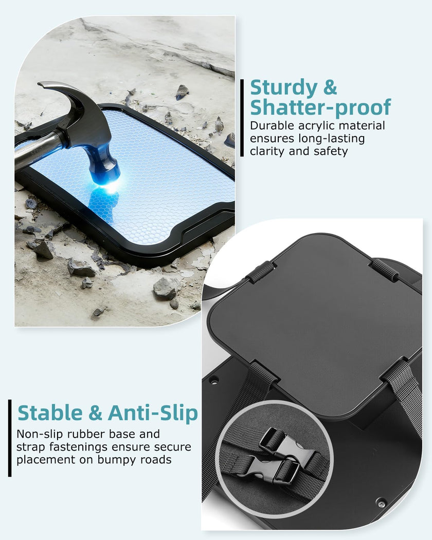 Zacro Baby Car Mirror, Shatter-Proof Acrylic Baby Mirror for Car, Rearview Baby Mirror-Easily to Observe The Baby's Every Move, Safety and 360 Degree Adjustability 🍁 All In One Marketplace Canada