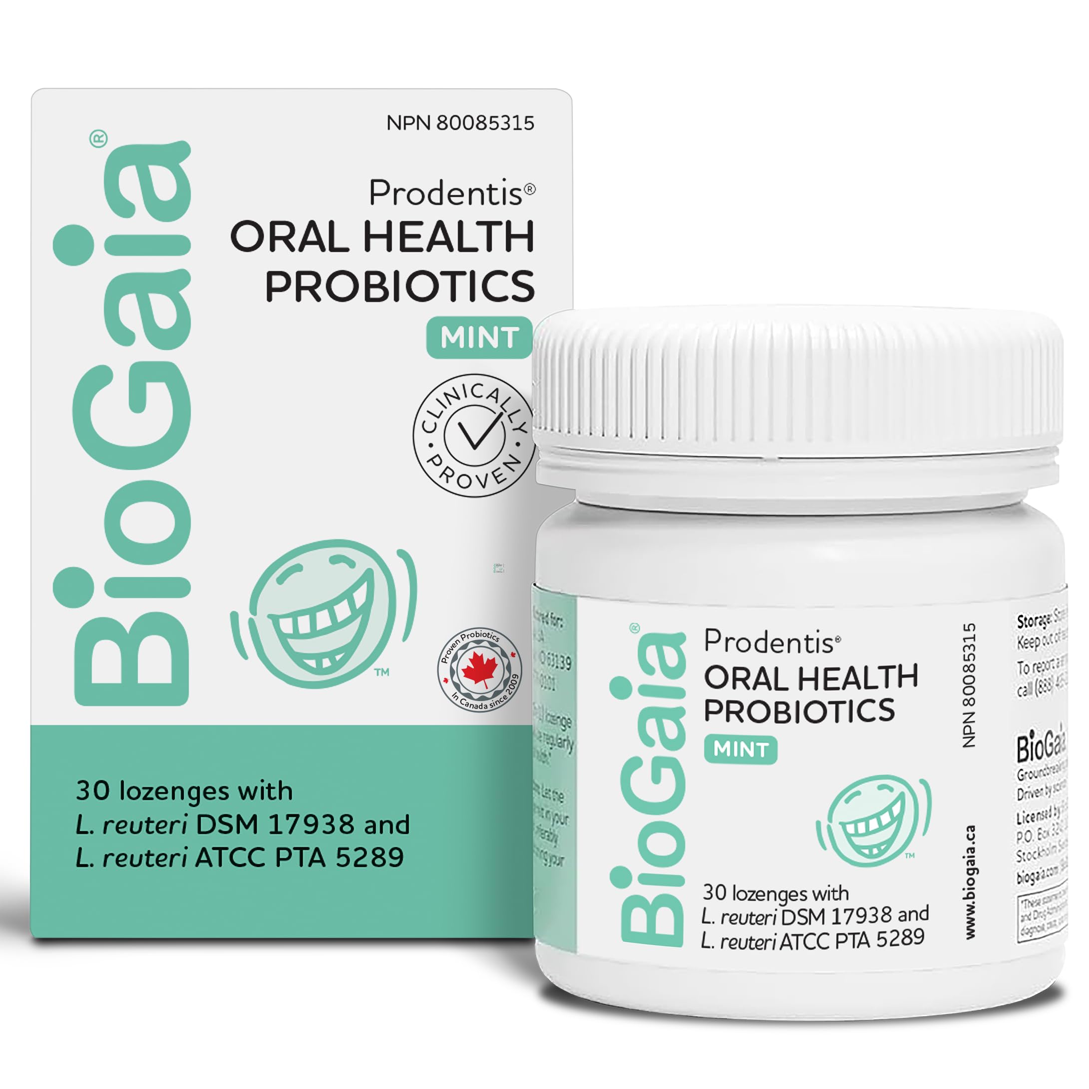 Prodentis Mint | Dental Oral Probiotic Lozenges | for Adults | Clinically Proven Dental Probiotics | Promotes Good Oral Health & Gut Health Too | 30 Mint-Flavored Lozenges 🍁 All In One Marketplace Canada