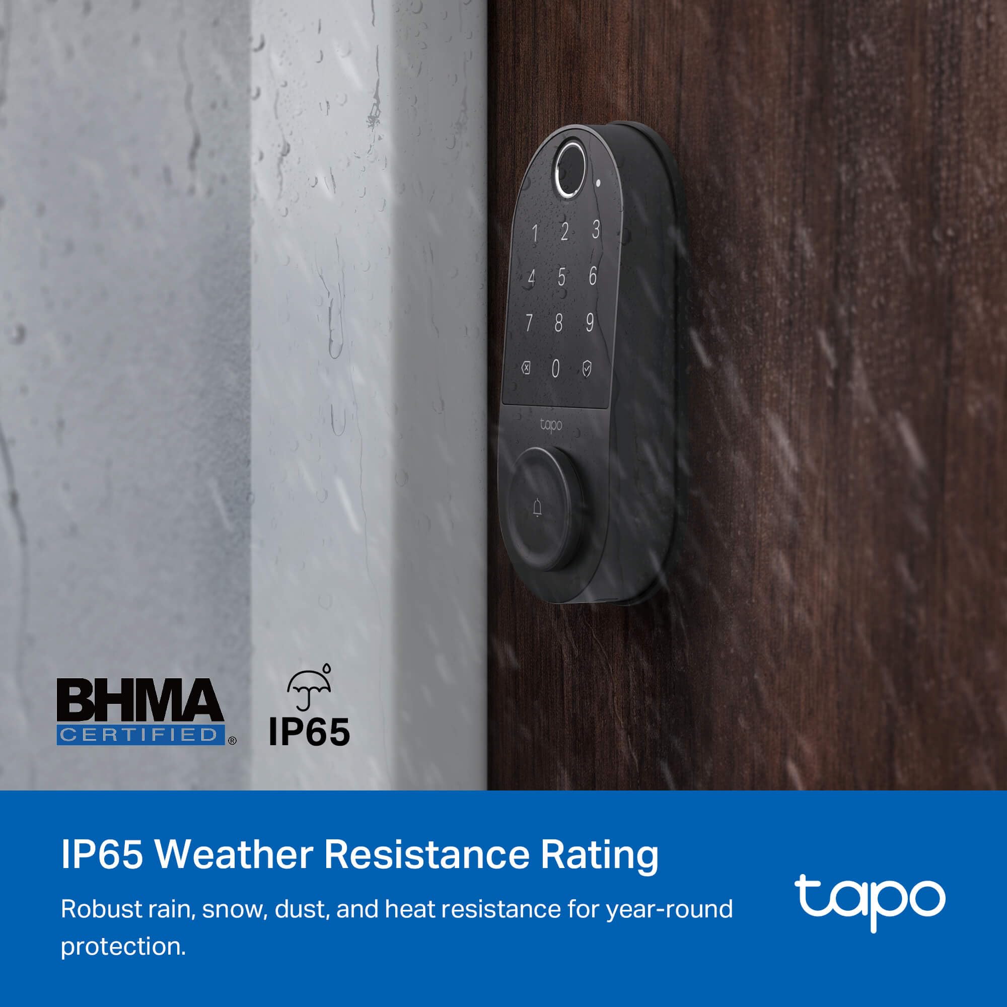 Tapo Smart Door Lock, Deadbolt | Keyless Entry, Fingerprint Recognition, Touchscreen Keypad & in-App Monitoring with Scheduled Access | 1-Year Rechargeable Battery | BHMA Grade 2 | Tapo DL110 🍁 All In One Marketplace Canada
