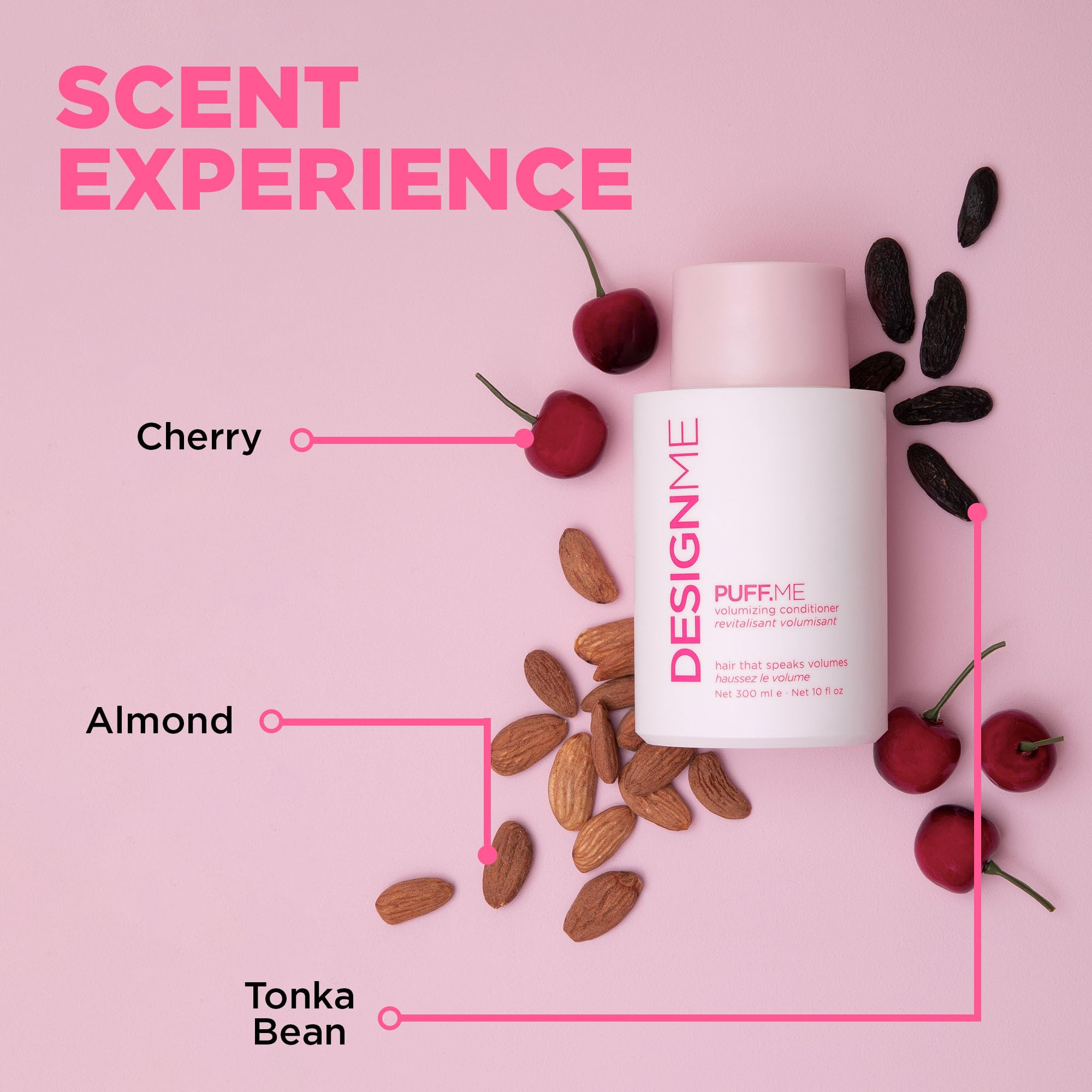 PUFF.ME Volumizing Conditioner by DESIGNME | Hydrating with Sunflower Seed Oil for Hair Volume | Detangling Conditioner for Straight & Wavy Hair | Sulfate Free 🍁 All In One Marketplace Canada