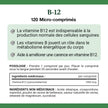 NATURE'S BOUNTY Vitamin B-12 Supplement, 2500 mcg, Quick Dissolve Tablets, Natural Cherry Flavour, Helps In Energy Metabolism, Essential In Normal Formation Of Blood Cells, 120 Tablets, 42 g 🍁 All In One Marketplace Canada