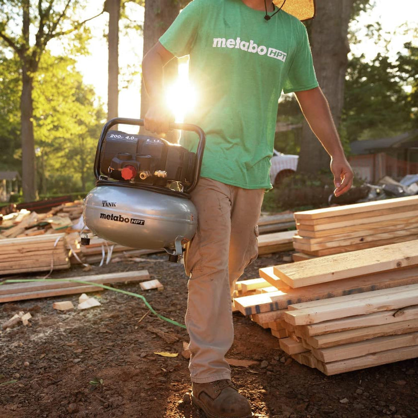 Metabo HPT Air Compressor, THE Tank, Portable Pancake Air Compressor 200 PSI, 6 Gallon Tank, Versatile for Use with Framing, Siding, Finish, Brad or Roofing Nailers, EC914S 🍁 All In One Marketplace Canada
