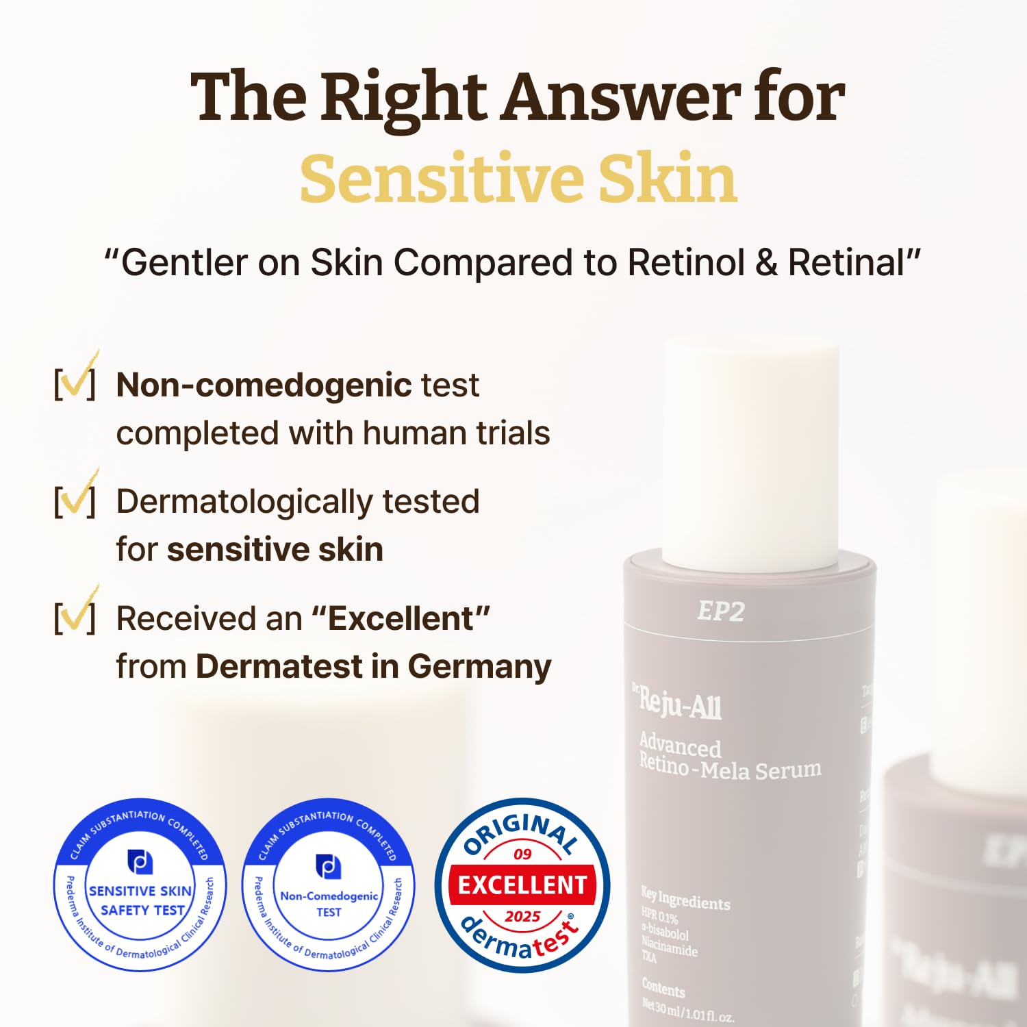 Dr. Reju-All Advanced Retino-Mela Serum – HPR Retinol Serum for Face – Anti-Aging, Pore Minimizer, Next-Gen Korean Skincare – Gentle & Beginner-Friendly – With Niacinamide 10% and TXA 4% – 30ml 🍁 All In One Marketplace Canada