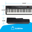 Alesis 88 Key Keyboard Piano with 480 Sounds, Speakers, USB MIDI, Carry-Bag, Stand, Headphones, Pedal and Piano Lessons for Beginners 🍁 All In One Marketplace Canada