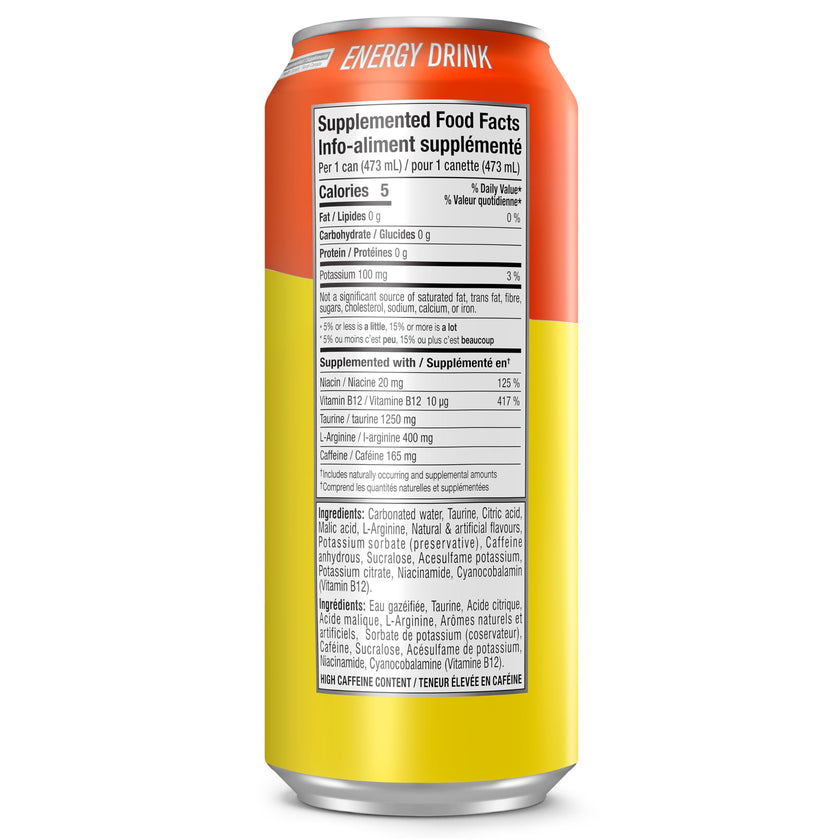 Cellucor C4 Performance Energy Drink, Orange Slice, Carbonated Sugar Free Drink with no Artificial Colours or Dyes, 473mL, 12 count 🍁 All In One Marketplace Canada