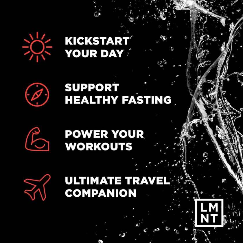 LMNT Keto Electrolyte Powder Packets | Paleo Hydration Powder | No Sugar, No Artificial Ingredients | Watermelon Salt | 30 Stick Packs 🍁 All In One Marketplace Canada