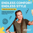 Hoyols Clear Hair Elastics 1500pcs, Strong Hold Small Mini Rubber Bands, No Damage No Crease Ponytail & Braids for Kids, Thick & Durable 🍁 All In One Marketplace Canada