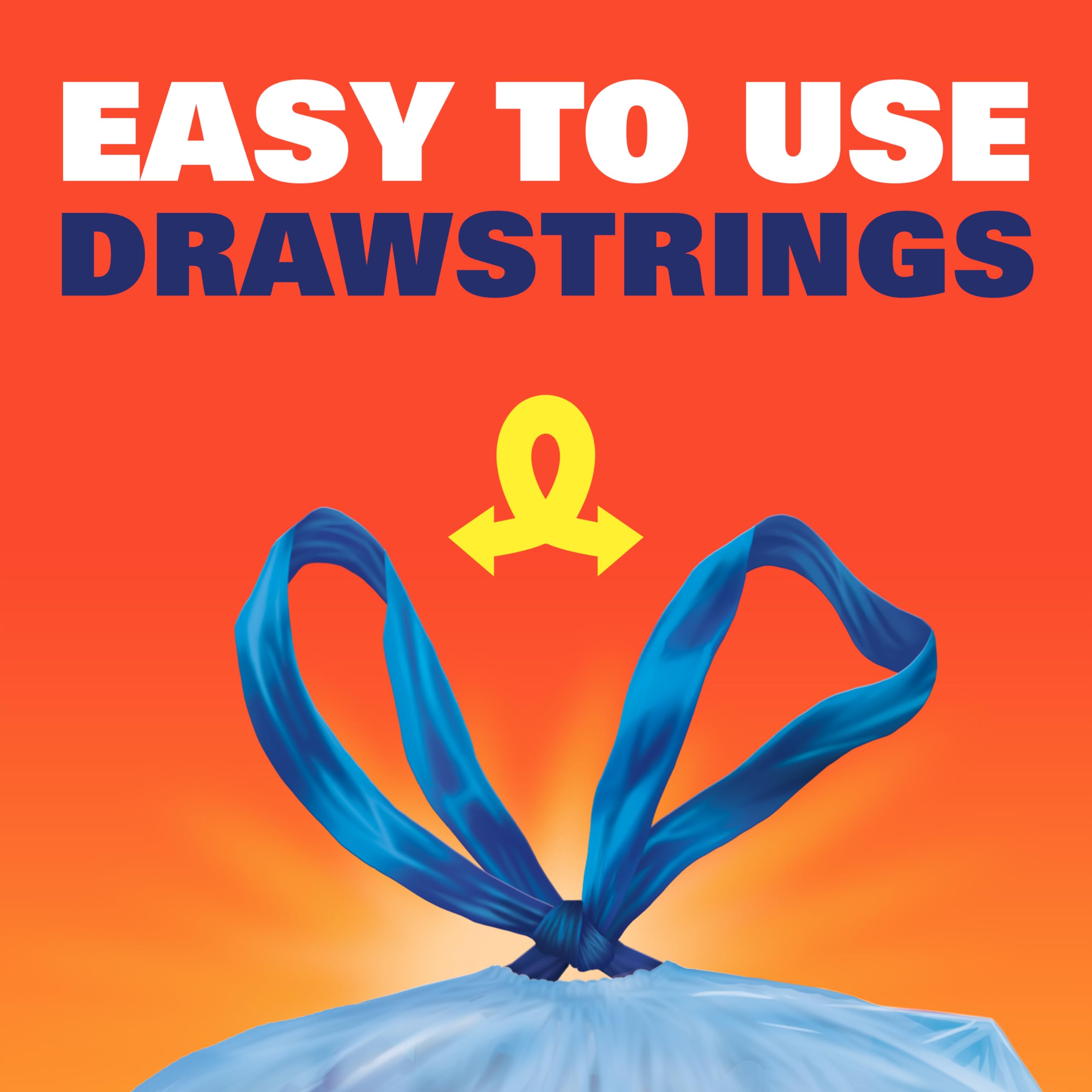 Hefty Recycling Trash/Garbage Bags (Blue, Kitchen Drawstring, 13 Gallon, 60 Count) 🍁 All In One Marketplace Canada