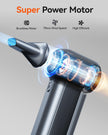 WOLFBOX MF100 Compressed Air Duster-150000RPM Super Power Cordless Air Duster, Rechargeable Brushless Motor Durable Blower, 3-Gear Adjustable Dust Blower for Computer, Keyboard, Outdoor, House and Car 🍁 All In One Marketplace Canada