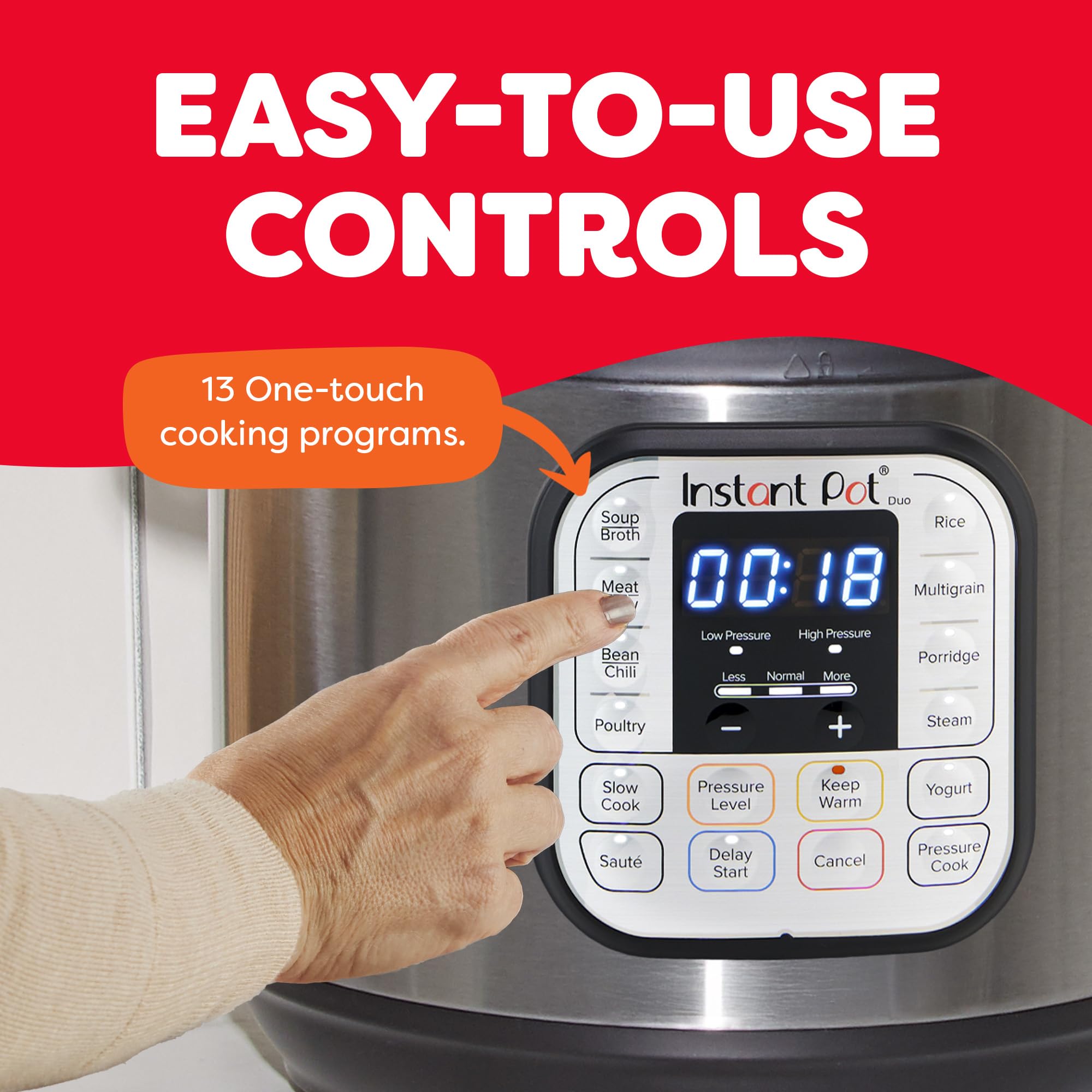 Instant Pot Duo 7-in-1 Electric Pressure Cooker, Slow Cooker, Rice Cooker, Steamer, Saute, Yogurt Maker, Warmer & Sterilizer, Includes App With Over 800 Recipes, Stainless Steel, 6 Quart 🍁 All In One Marketplace Canada