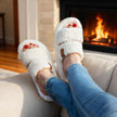 EverFoams Womens Fuzzy Open-toe Slippers Soft Comfy Memory Foam Indoor House Shoes Vanilla Ice,7-8 US 🍁 All In One Marketplace Canada