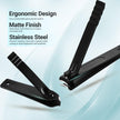 Utopia Care - 15 in 1 Stainless Steel Professional Manicure Pedicure Set Nail Clippers Kit – Portable Travel Grooming Kit - Facial, Cuticle and Nail Care for Men and Women (Black) 🍁 All In One Marketplace Canada