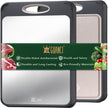 GUANCI Cutting Board for Kitchen Double Sided 304 Stainless Steel Chopping Board Food-Grade Stainless Steel and Wheat Straw PP Large Size 16”×11” Easy to Clean 🍁 All In One Marketplace Canada