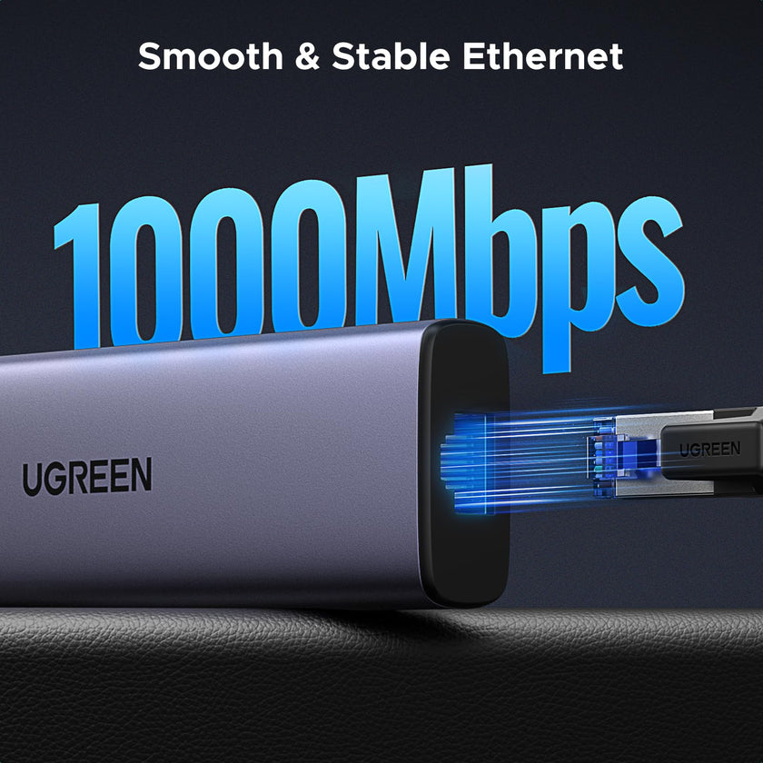 UGREEN Revodok USB C Hub 6-in-1, USB C to Ethernet Adapter with RJ45, 4K@30Hz HDMI, 3 USB 5Gbps, 100W Power Delivery, Compatible with MacBook Neo/Air/Pro,HP, ASUS, XPS13/15, Mac mini,iPad Pro and More 🍁 All In One Marketplace Canada