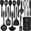 Silicone Cooking Utensils Set - 446°F Heat Resistant Kitchen Utensils,Turner Tongs,Spatula,Spoon,Brush,Whisk,Kitchen Utensil Gadgets Tools Set for Nonstick Cookware,Dishwasher Safe (BPA Free) 🍁 All In One Marketplace Canada