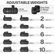 Sportneer Adjustable Ankle Weights 1 Pair 2 4 6 8 10 Lbs Leg Weight Straps for Women Men, Weighted Ankle Weights Set for Gym, Fitness, Workout, Walking, Jogging,1-5 lbs Each Ankle Weight, 1 Pair 2-10 lbs 🍁 All In One Marketplace Canada