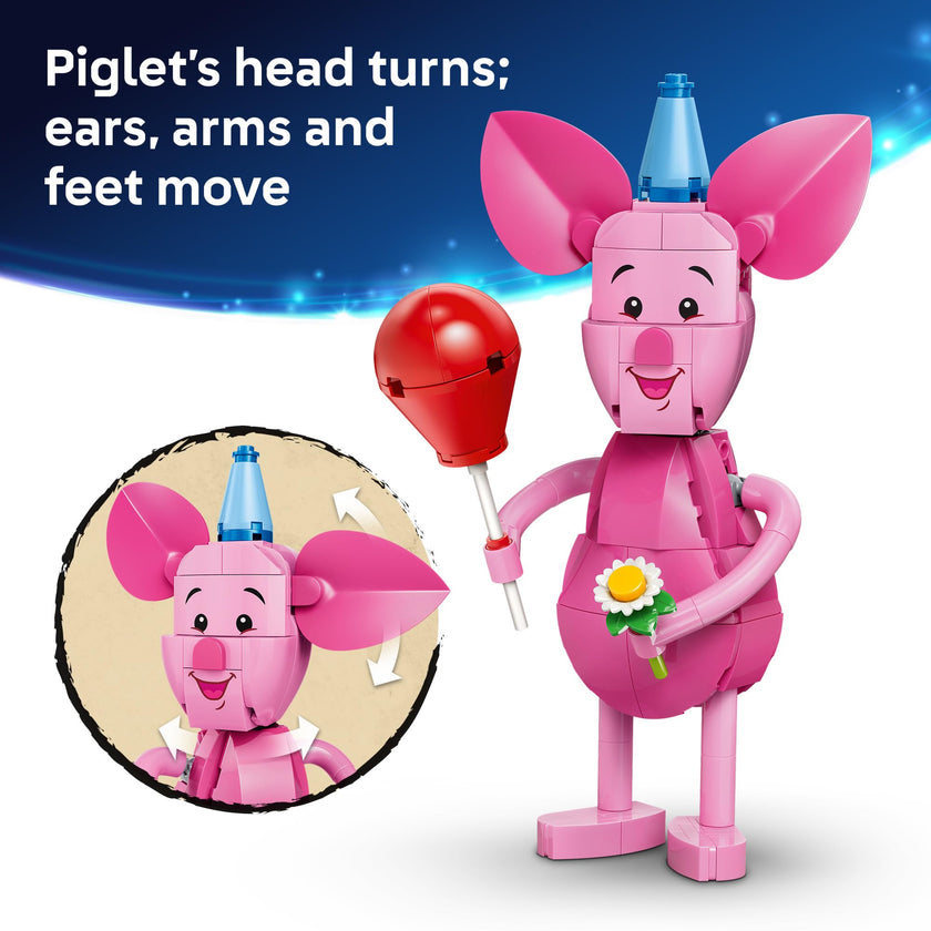 LEGO Disney Piglet's Birthday Fun Building Toy - Winnie The Pooh Toy for Girls & Boys, Ages 9+ - Gift for Birthdays - Kids Room Decor - 43305 🍁 All In One Marketplace Canada