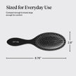 Kitsch Recycled Plastic Wet/Dry Hair Brush, Detangling Tool for Curly or Straight Styles, Brush for Tangled Strands, Flexible Hairbrush Bristles, Brushes for Women & Men, Adults & Kids - Black 🍁 All In One Marketplace Canada