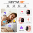 Smart Watch for Women Men - Answer/Make Call, Fitness Tracker Smartwatch for Android iPhone Compatible, Sleep Female Cycle, 120+ Sports Modes Step Counter (Classic, Pink, 1.83) 🍁 All In One Marketplace Canada