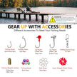 UperUper Fishing Lures Kit Set, Baits Tackle Including Crankbaits, Topwater, Spinnerbaits, Worms, Jigs, Hooks, Tackle Box and More Fishing Gear Lure for Bass Trout 🍁 All In One Marketplace Canada