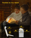 Glocusent USB Rechargeable Book Light - Eye Caring LED Reading Light with 3 Light Colors & 5 Brightness Levels, Compact & Long-Lasting, Ideal Book Light for Night Reading, Book Lovers 🍁 All In One Marketplace Canada