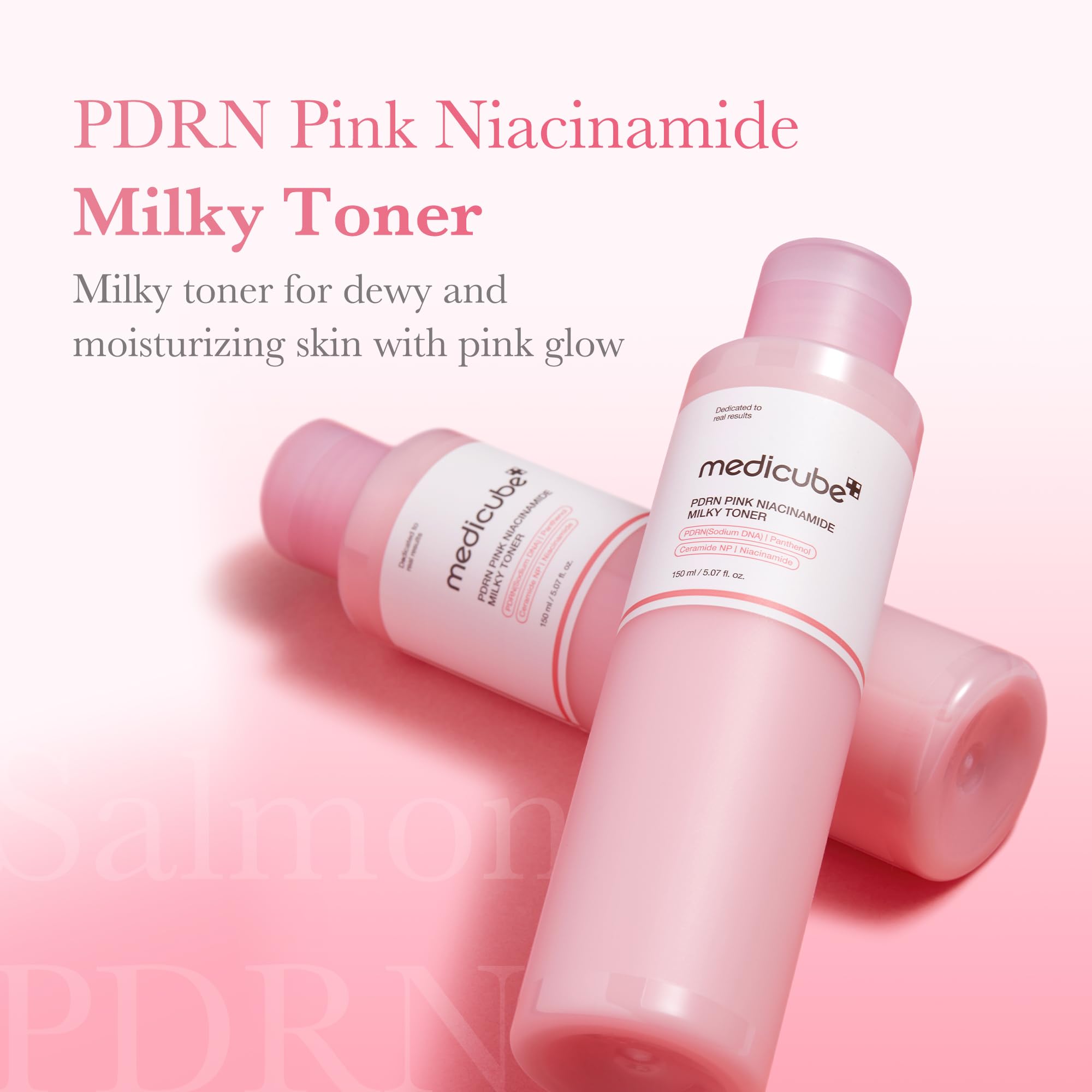 medicube PDRN Pink Niacinamide Milky Toner for Hydrating, Moisturizing, Soothing, Ceramide, Peptide, Glass Glow Skin, Korean Skincare | 150ml 5.07 fl. Oz. 🍁 All In One Marketplace Canada