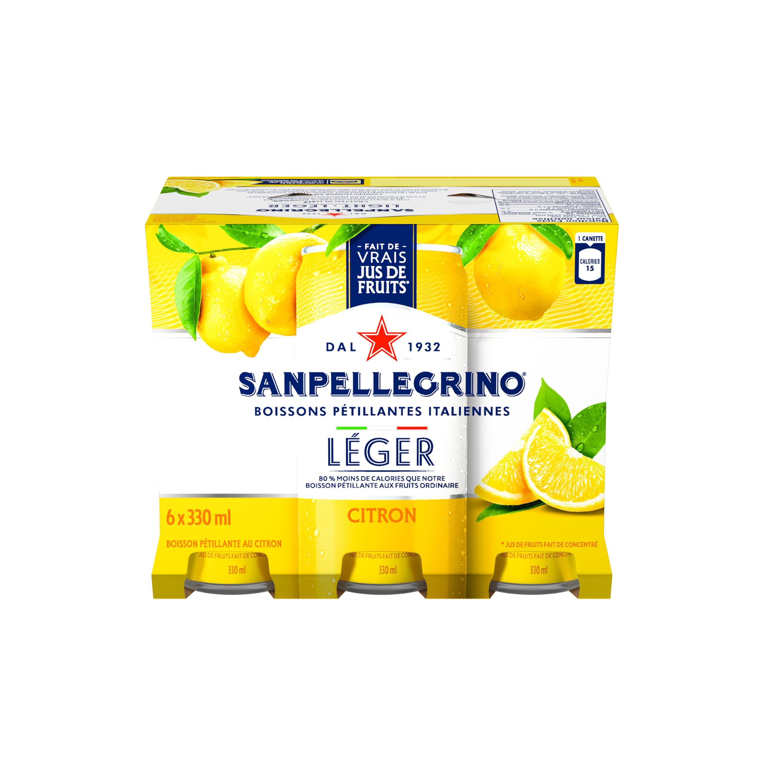 San Pellegrino Light Lemon, Sparkling Fruit Beverage, 24 x 330ml 🍁 All In One Marketplace Canada