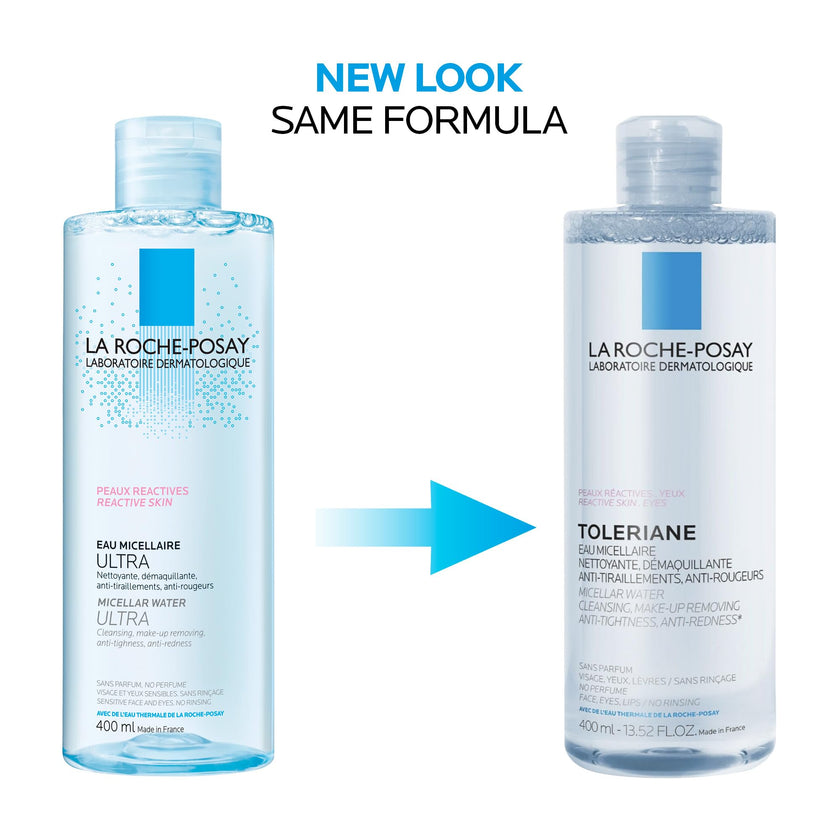 La Roche Posay Toleriane Micellar Water for Reactive Skin, Gently Cleanses & Removes Makeup, Formulated with Glycerin for Hydration, Fragrance-Free & Alcohol-Free, Recommended by Dermatologists, 400ml 🍁 All In One Marketplace Canada