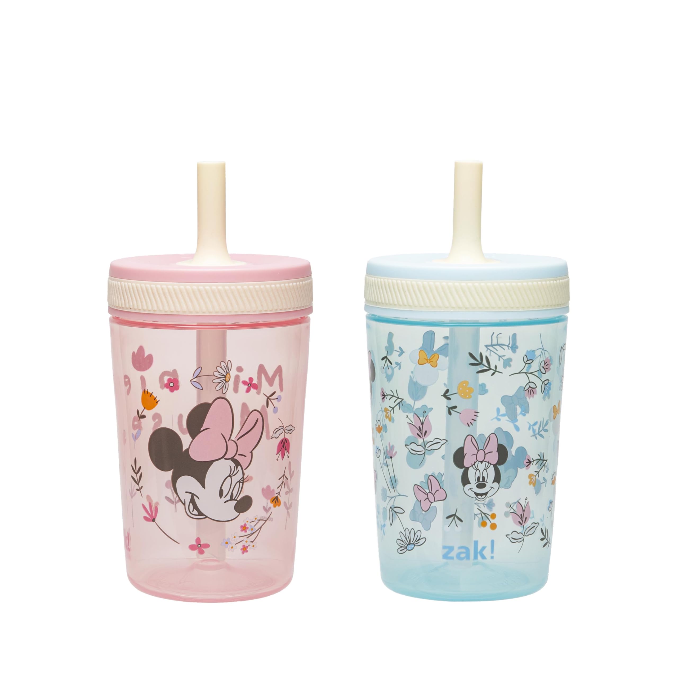 Zak Designs Disney Minnie Kelso 15oz Leak-Proof Toddler Straw Cups, 2-Pack 🍁 All In One Marketplace Canada
