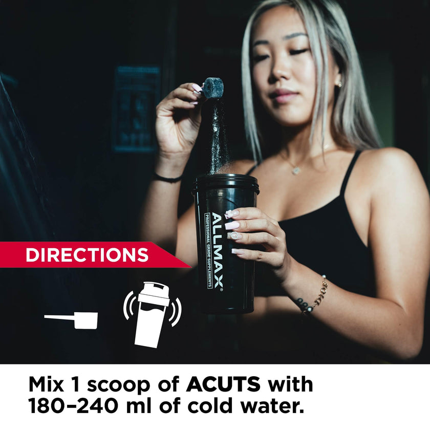 ALLMAX ACUTS Amino Energy Powder with Amino Acids Supplement, Goji Berry, 36 Servings, Caffeine, Green Coffee Extract, 2000 mg Taurine, L-Carnitine, Sugar Free, Gluten & Dye Free, Amino Acid Drink 🍁 All In One Marketplace Canada